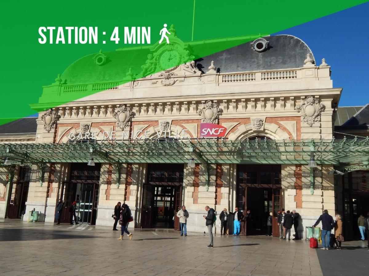 2 Rooms - Hyper Centre - Air-Conditioned - Terrace - Quiet - Tramway - Equipped Kitchen - Wifi Nice Eksteriør billede